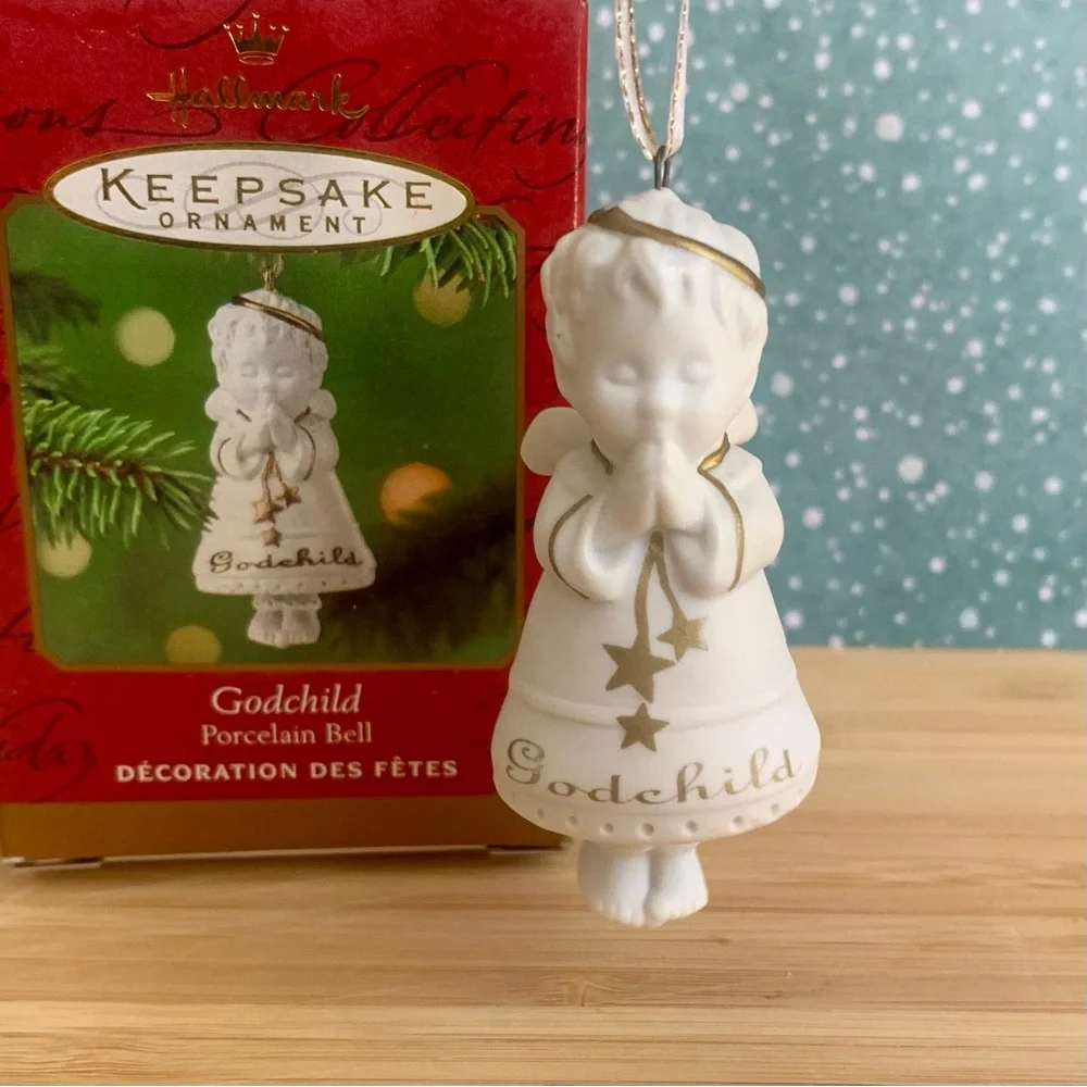 Hallmark Keepsake Ornament * Godchild * Porcelain Bell * 2001